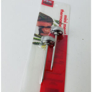 Pro Fresh Mini Meat Cooking Thermometers BBQ Oven Grill Stainless Steel 2 pieces